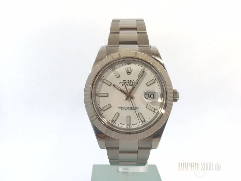Rolex Datejust II Edelstahl Weißgold 116334 gebraucht aus 2008