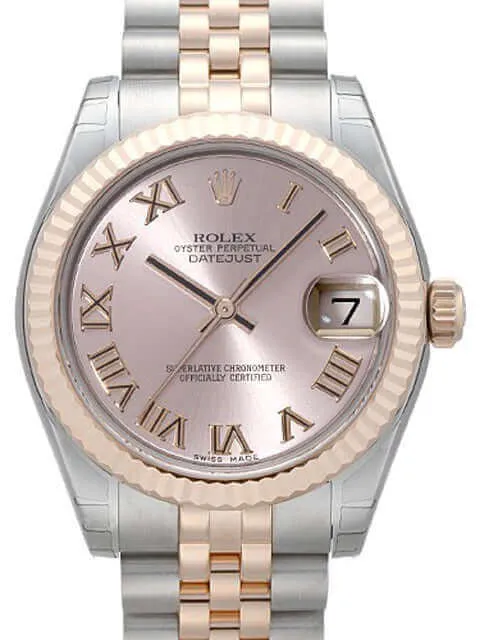 Rolex Datejust Medium 31 Edelstahl Roségold 178271 Pink R Jubile