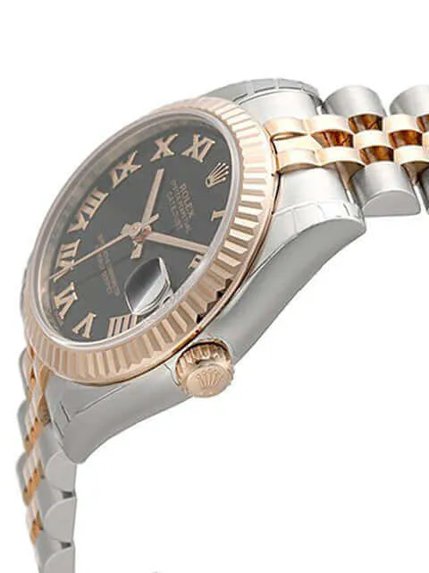 Rolex Datejust Medium 31 Edelstahl Roségold 178271 Schwarz R Jubile