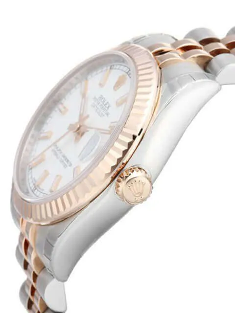 Rolex Datejust Medium 31 Edelstahl Roségold 178271 Weiß Jubile