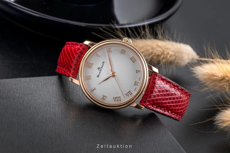 Blancpain Villeret 18 ct red gold automatic women's watch 6104-3642-55A [2505087]