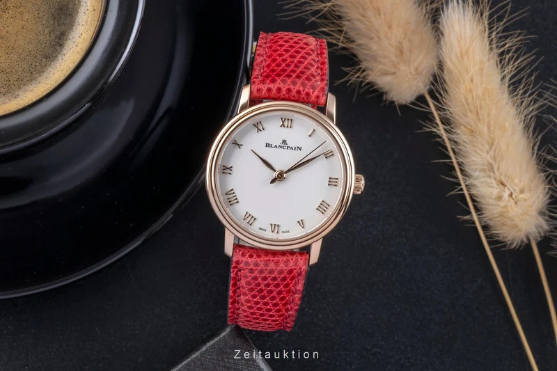 Blancpain Villeret 18 ct red gold automatic women's watch 6104-3642-55A [2505087]