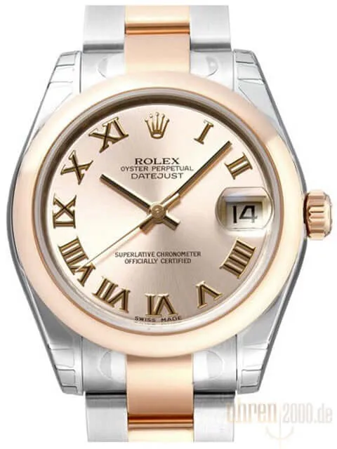 Rolex Datejust 31 Edelstahl Roségold 178241 Pink R