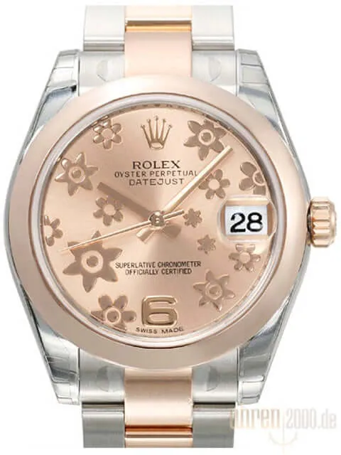 Rolex Datejust 31 Edelstahl Roségold 178241 Pink Floral