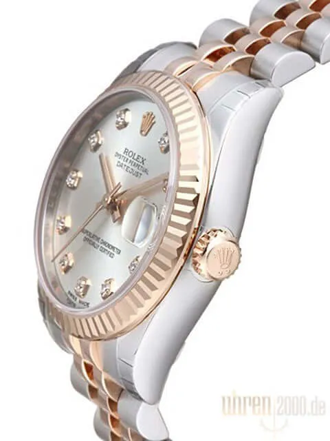 Rolex Datejust 31 Edelstahl Roségold 178271 Silber DIA Jubile