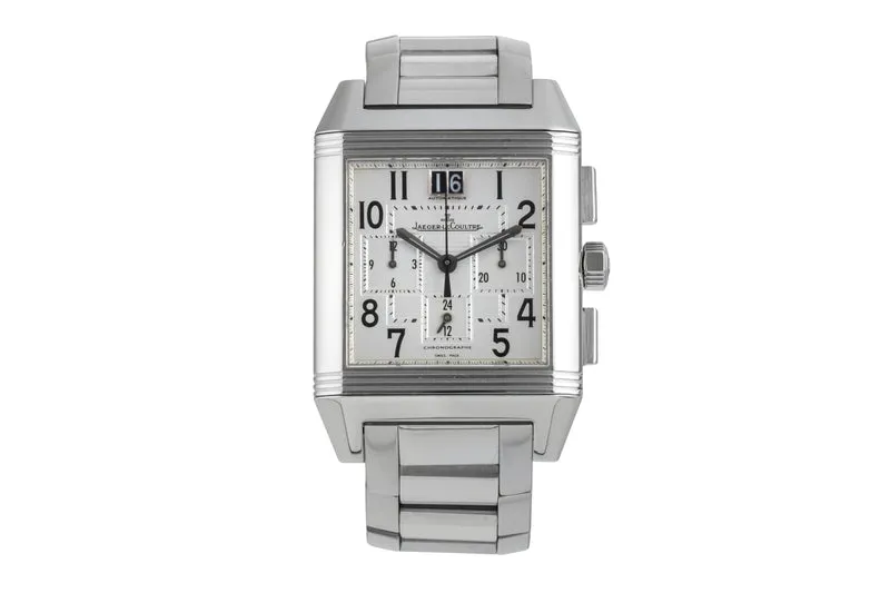 Jaeger LeCoultre Reverso chronograph steel automatic men's watch Q7018120 , 230.8.45 [2503755]