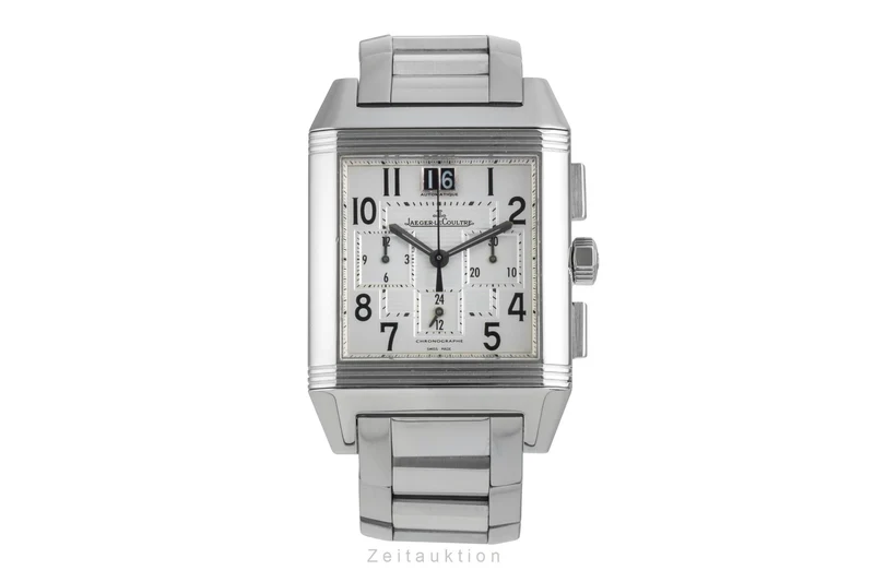 Jaeger LeCoultre Reverso chronograph steel automatic men's watch Q7018120 , 230.8.45 [2503755]