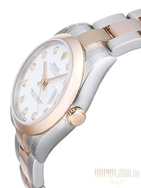 Rolex Datejust 31 Edelstahl Roségold 178241 Weiß DIA