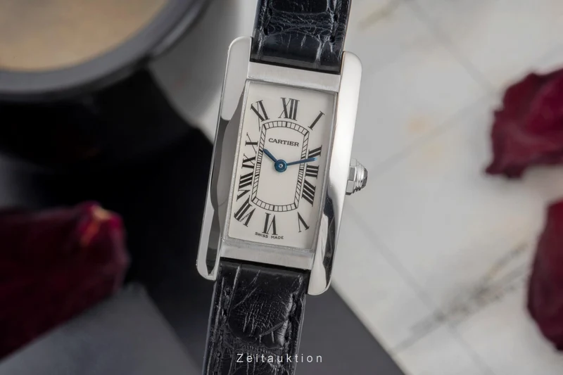 Cartier Tank Américaine 18 ct white gold quartz women's watch W2601956 [2505568]