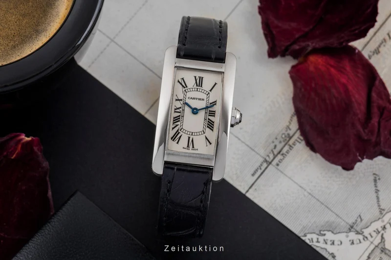 Cartier Tank Américaine 18 ct white gold quartz women's watch W2601956 [2505568]