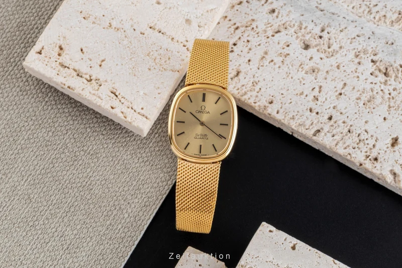 Omega De Ville gilt / steel quartz women's watch 591.058, 791.034 [2505171]