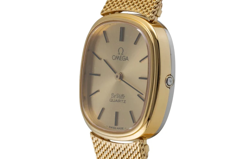 Omega De Ville gilt / steel quartz women's watch 591.058, 791.034 [2505171]