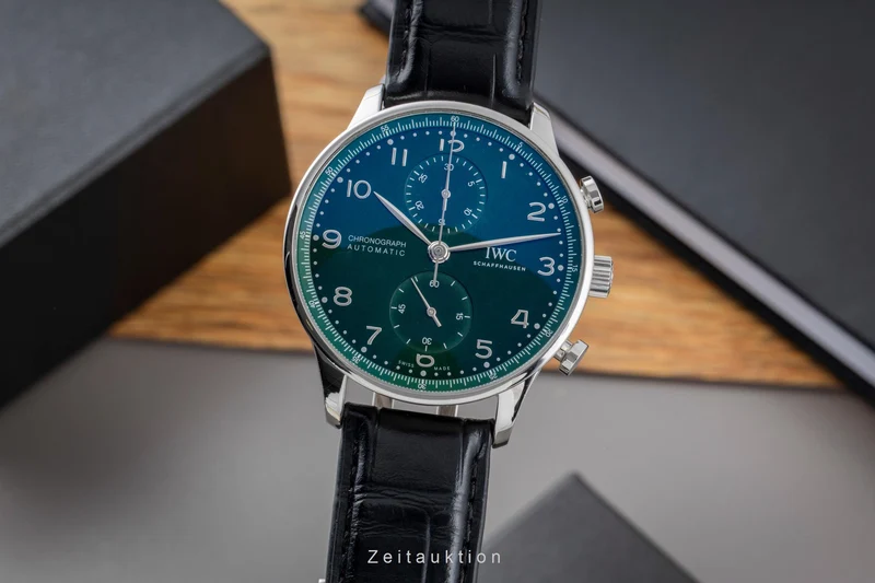 IWC Portugieser chronograph steel automatic men's watch IW371615 LP: 9100EUR [2505475]