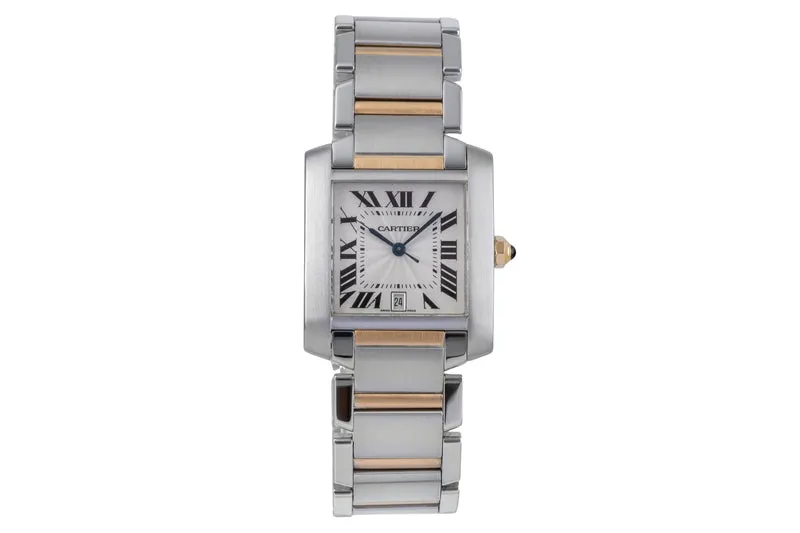 Cartier Tank Francaise steel / gold automatic unisex W51005Q4 [2505396]