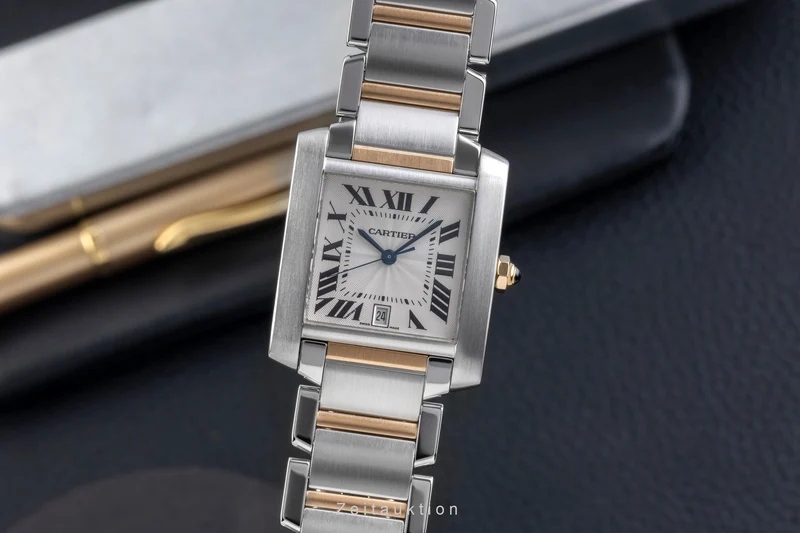 Cartier Tank Francaise steel / gold automatic unisex W51005Q4 [2505396]
