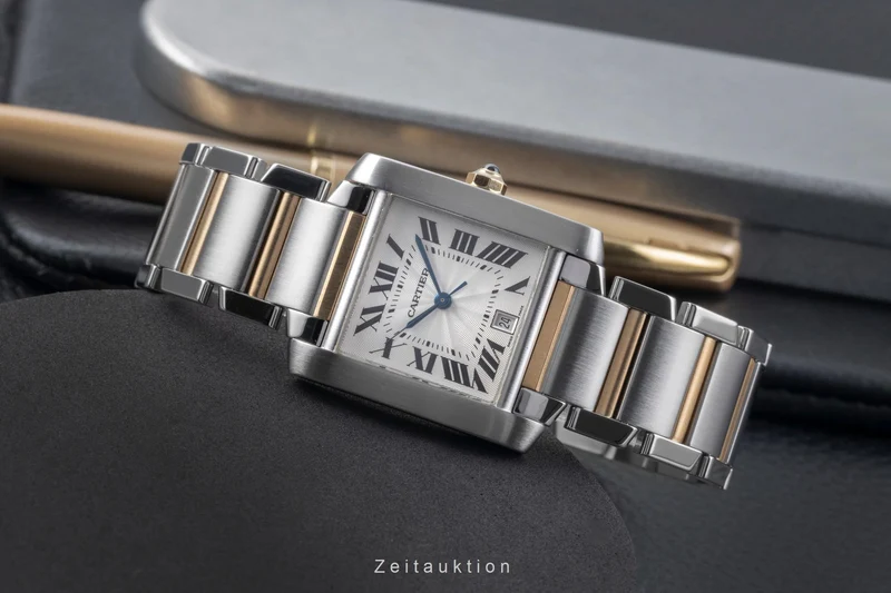 Cartier Tank Francaise steel / gold automatic unisex W51005Q4 [2505396]