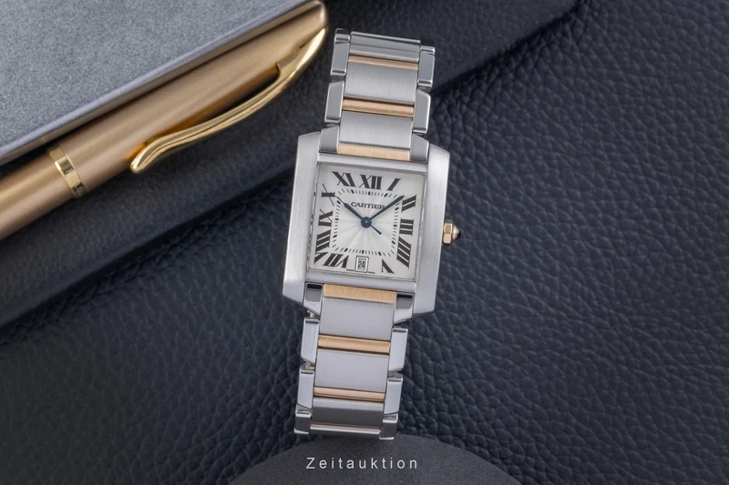 Cartier Tank Francaise steel / gold automatic unisex W51005Q4 [2505396]