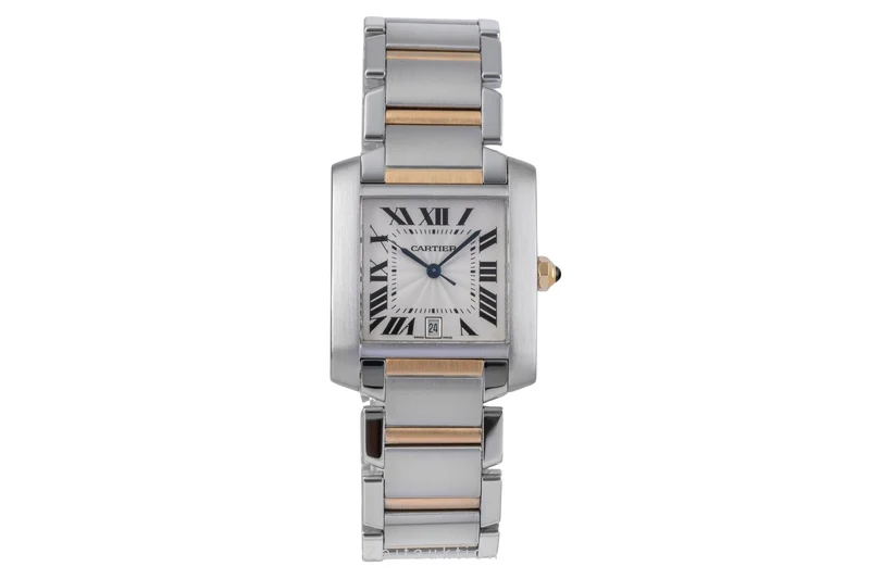 Cartier Tank Francaise steel / gold automatic unisex W51005Q4 [2505396]