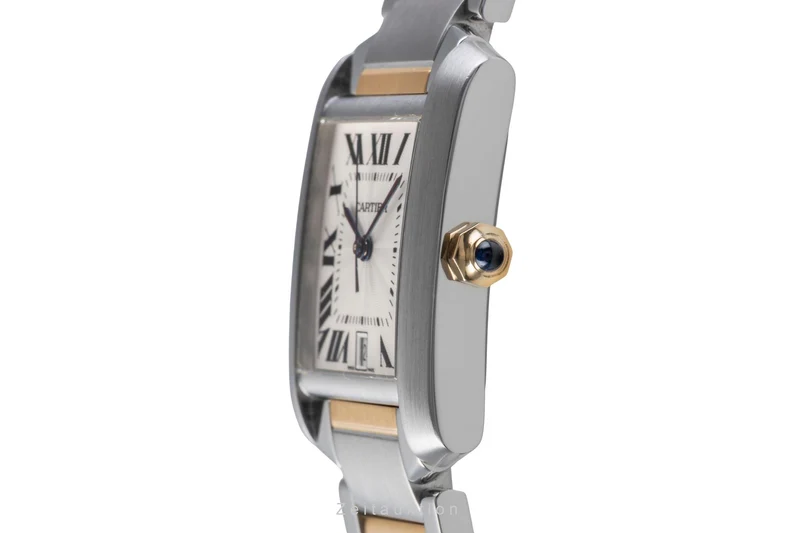 Cartier Tank Francaise steel / gold automatic unisex W51005Q4 [2505396]