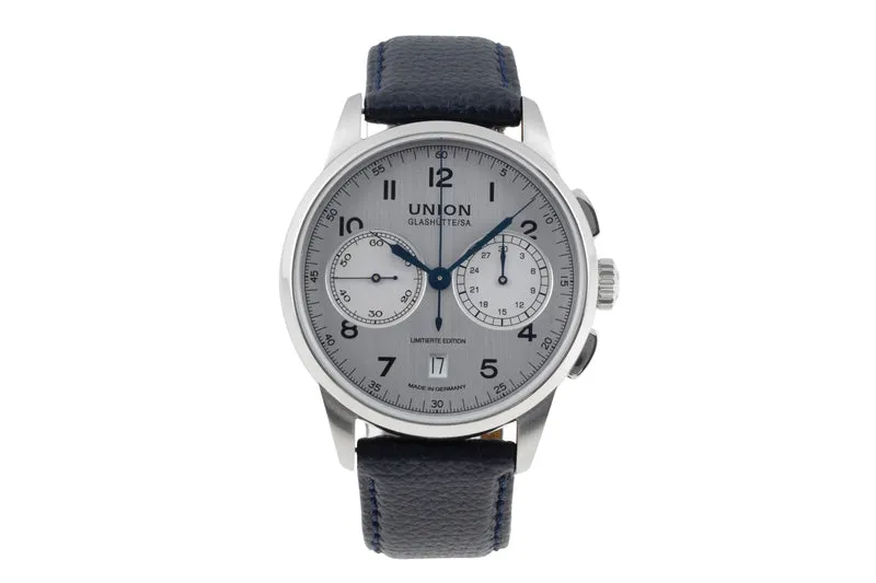 Union Glashütte 1893 chronograph steel manual winding men's watch D007.459.16.032.09 Limited [2506831]