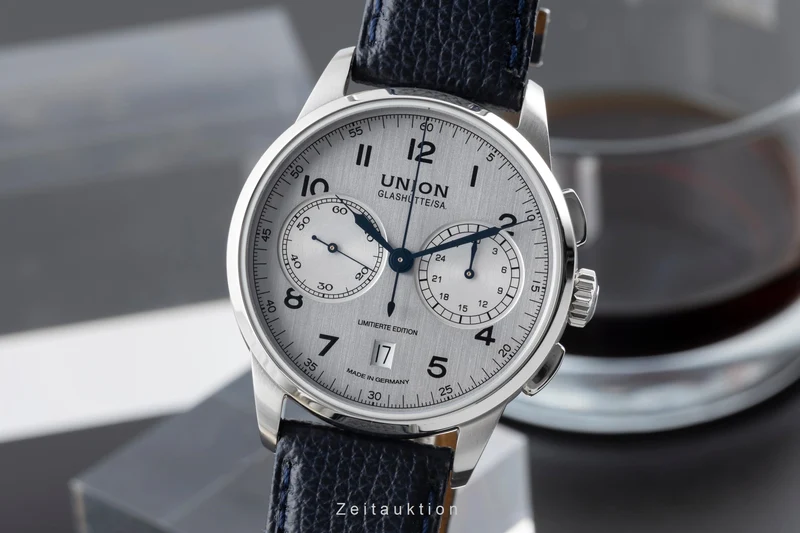 Union Glashütte 1893 chronograph steel manual winding men's watch D007.459.16.032.09 Limited [2506831]