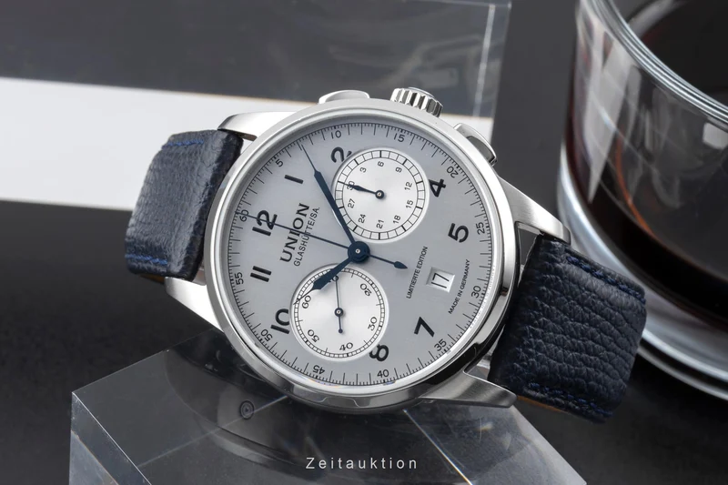 Union Glashütte 1893 chronograph steel manual winding men's watch D007.459.16.032.09 Limited [2506831]