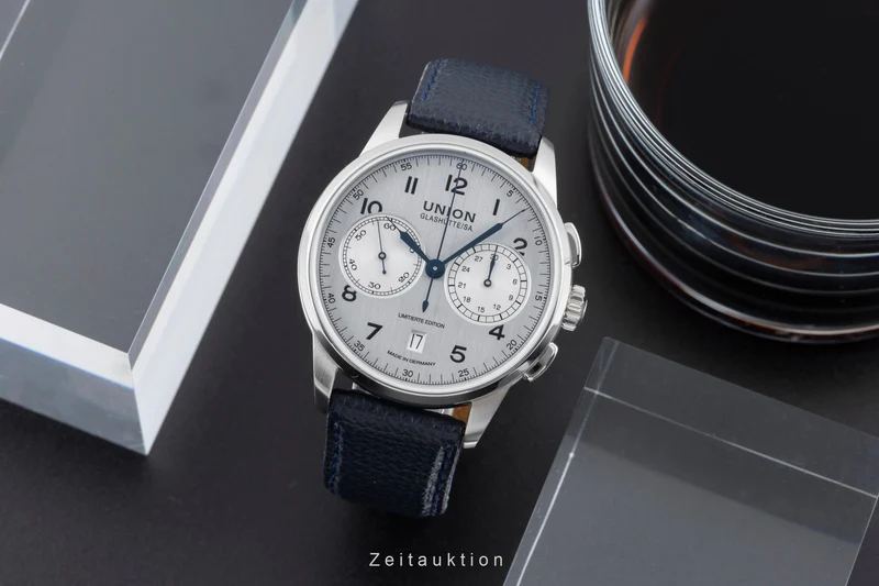 Union Glashütte 1893 chronograph steel manual winding men's watch D007.459.16.032.09 Limited [2506831]