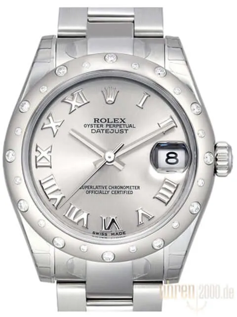 Rolex Datejust 31 178344 Rhodium Römisch