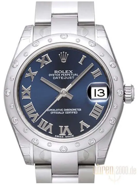 Rolex Datejust 31 178344 Blau Römisch