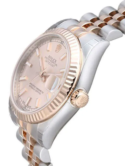 Rolex Datejust Medium 31 Edelstahl Roségold 178271 Pink Jubile