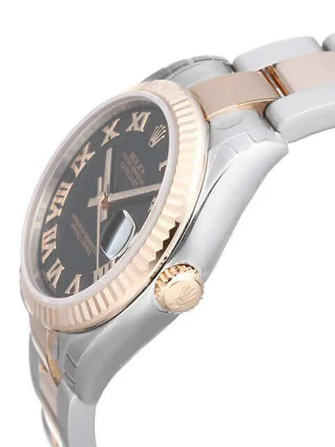 Rolex Datejust 31 Edelstahl Roségold 178271 Schwarz R