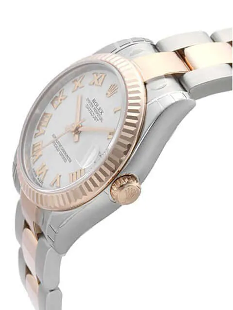 Rolex Datejust 31 Edelstahl Roségold 178271 Weiß R