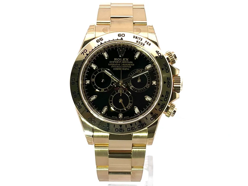 Rolex Cosmograph Daytona 18 kt Gelbgold 116508 Schwarz