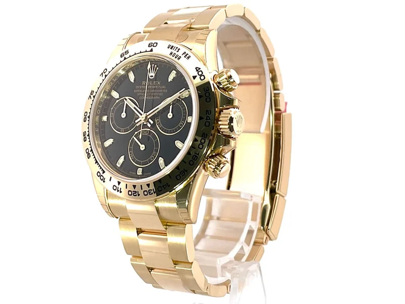Rolex Cosmograph Daytona 18 kt Gelbgold 116508 Schwarz