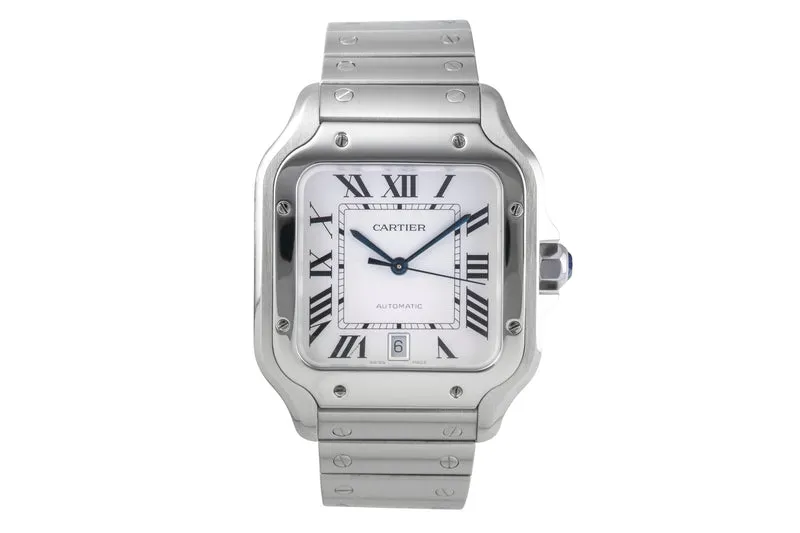 Cartier Santos steel automatic men's watch WSSA0009 LP: 8850EUR [2506566]