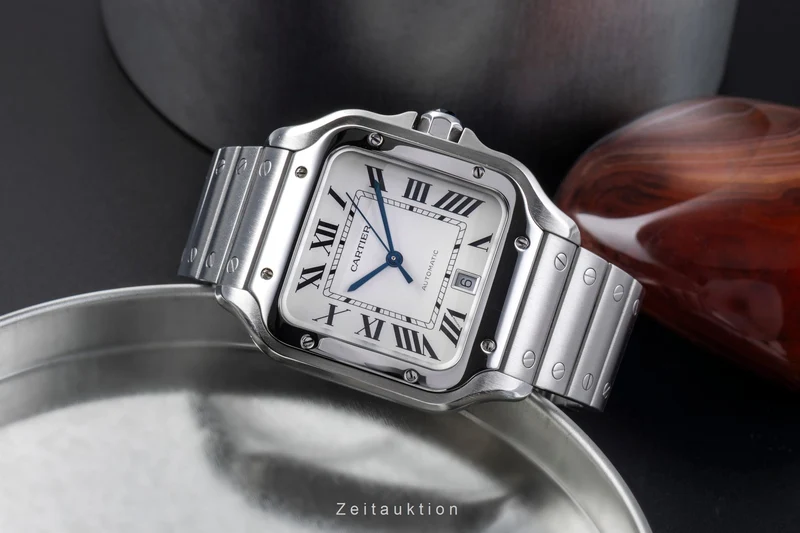 Cartier Santos steel automatic men's watch WSSA0009 LP: 8850EUR [2506566]