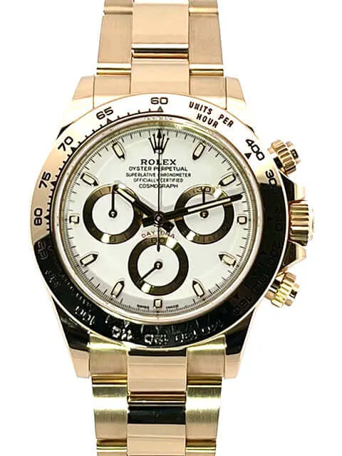 Rolex Cosmograph Daytona 18 kt Gelbgold 116508 Weiß