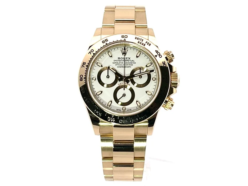 Rolex Cosmograph Daytona 18 kt Gelbgold 116508 Weiß