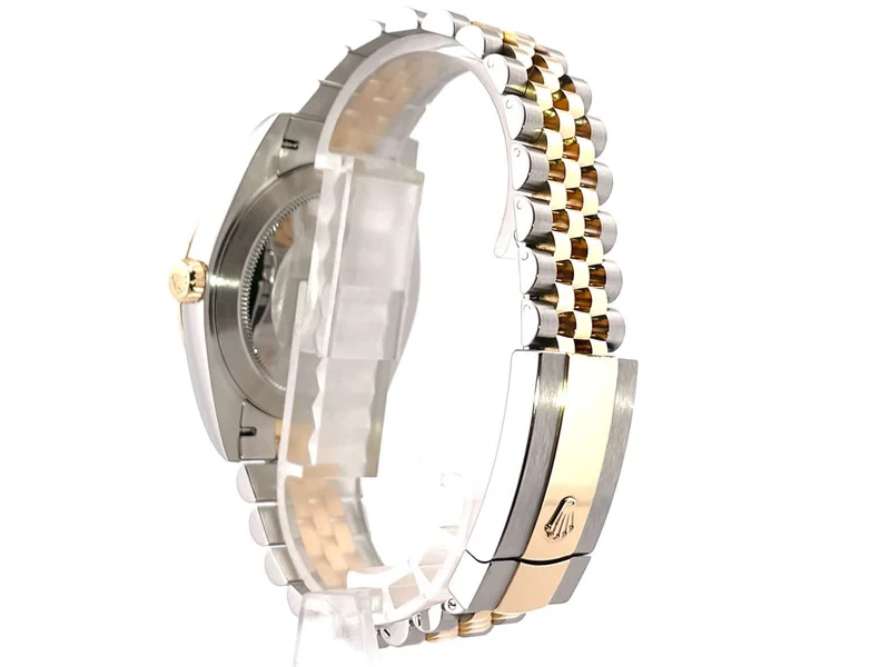 Rolex Datejust 41 Edelstahl Gelbgold 126333 Schwarz DIA Jubile-Band