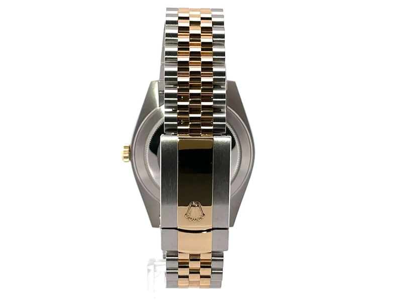 Rolex Datejust 41 Edelstahl Gelbgold 126333 Schwarz DIA Jubile-Band
