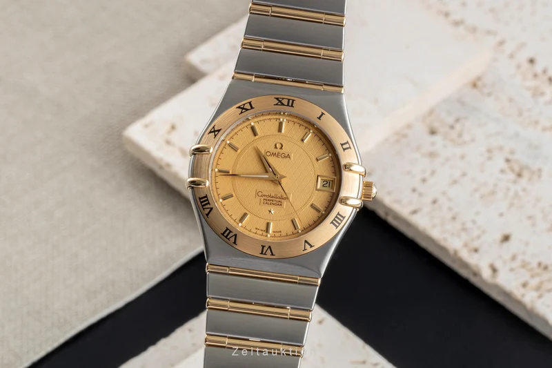 Omega Constellation steel / gold quartz men's watch 1252.10.00 396.1202 [2505845]