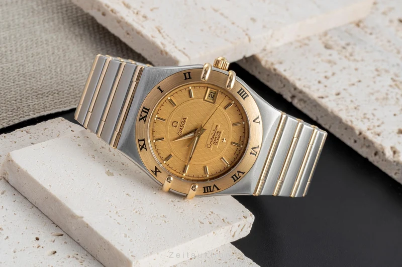 Omega Constellation steel / gold quartz men's watch 1252.10.00 396.1202 [2505845]