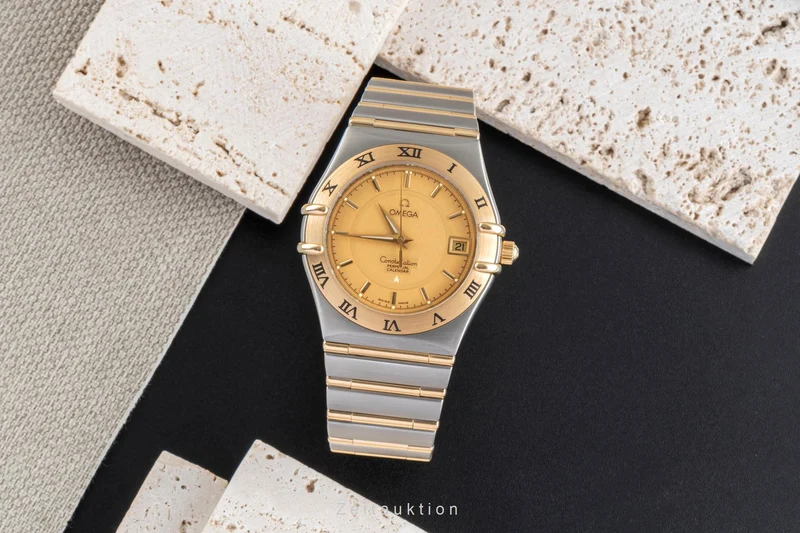 Omega Constellation steel / gold quartz men's watch 1252.10.00 396.1202 [2505845]
