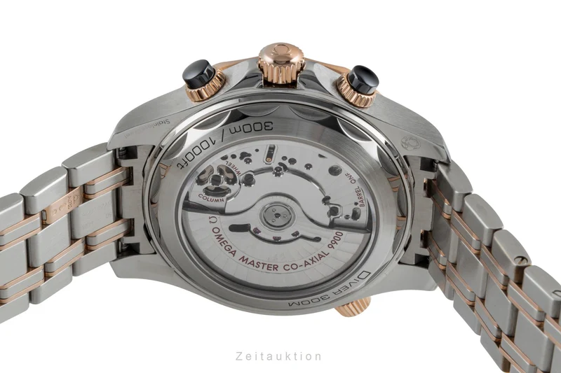 Omega Seamaster chronograph steel / gold automatic men's watch 210.20.44.51.01.001 LP: 17500EUR [2506393]