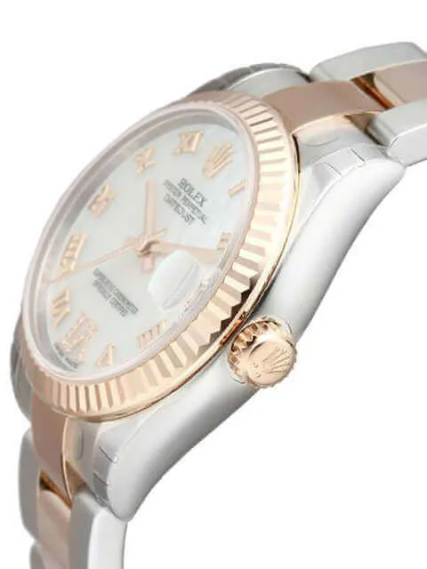 Rolex Datejust 31 Edelstahl Roségold 178271 Perlmutt R DIA