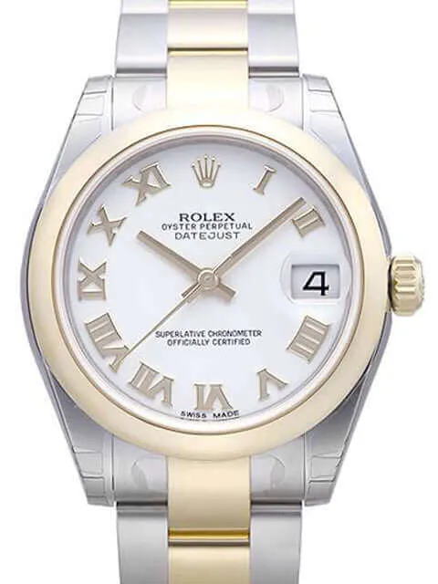 Rolex Datejust 31 Edelstahl Gelbgold 178243 Weiß R
