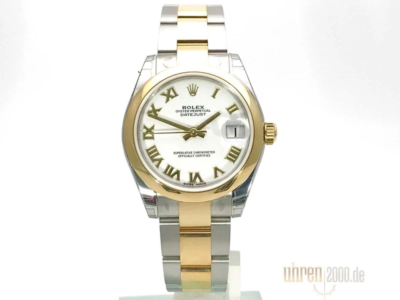Rolex Datejust 31 Edelstahl Gelbgold 178243 Weiß R