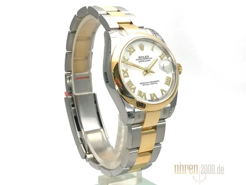 Rolex Datejust 31 Edelstahl Gelbgold 178243 Weiß R