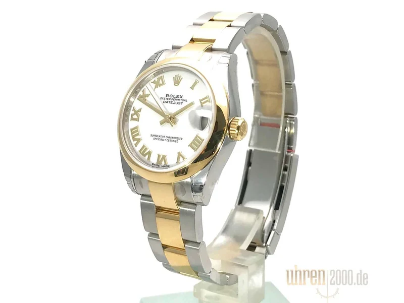 Rolex Datejust 31 Edelstahl Gelbgold 178243 Weiß R