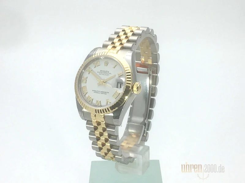 Rolex Datejust 31 Edelstahl Gelbgold 178273 Weiß R Jubile